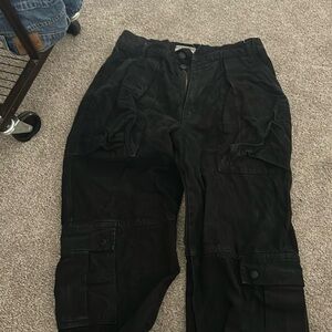 Black cargo pants